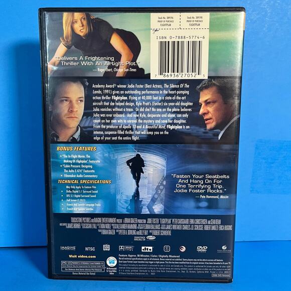 Flightplan Movie (Full Screen Edition) DVD - Jodie Foster - Touchstone - Picture 2 of 6